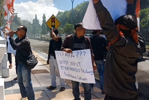 Aksi Demo KRB Luwu Jilid II Menuntut PT. Masmindo Dwi Area Angkat Kaki dari Bumi Sawerigading