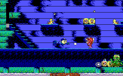 Screenshot from Shark Man's stage in Mega Man III (PC)