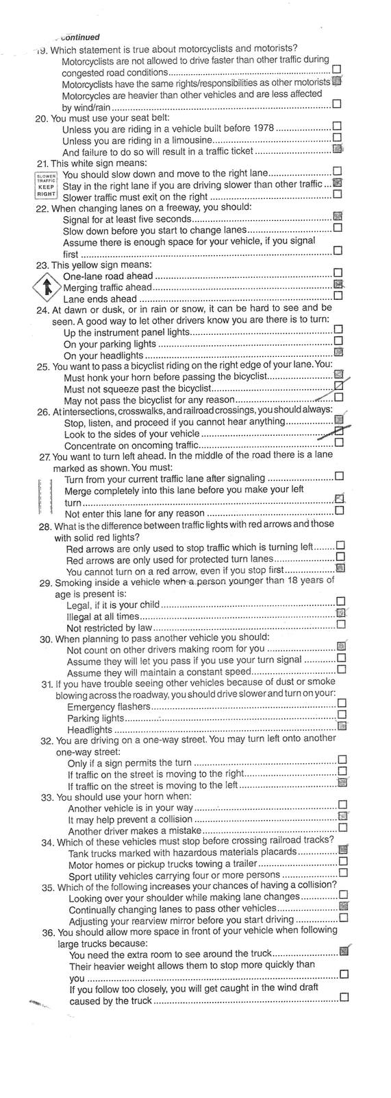 printable dmv test sample 2012 Permit  Drivers California Test freecontent