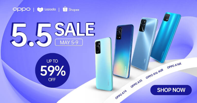 OPPO announced 5.5 deals with up to 59 percent discounts!