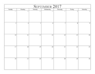 Free Printable Calendar September