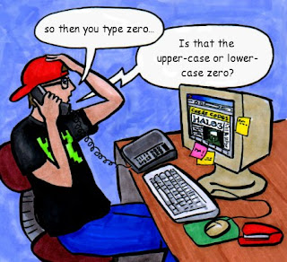 so then you type zero.... Is that the upper-case or the lower-case.