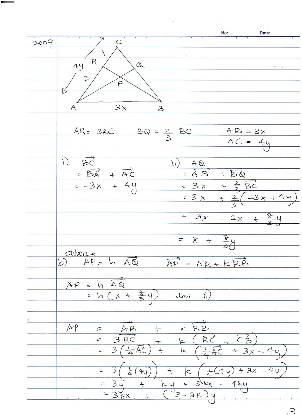 Hand writing Note vector ~ Kelas Tuisyen Zamrud