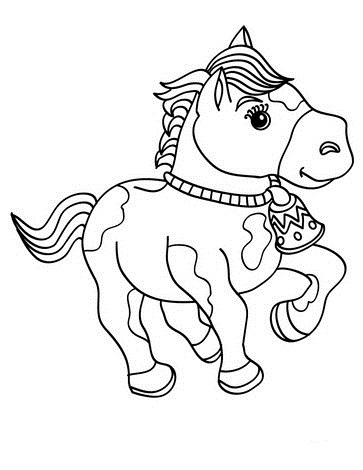 Download Baby Horse Coloring Page - Free Printable Coloring Pages ...