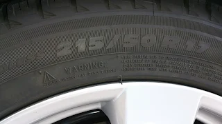 スタッドレスタイヤのサイズは215/50R17