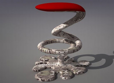 The Amazing Snake Bar Stool Design