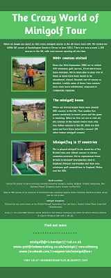 The Crazy World of Minigolf Tour - an infographic