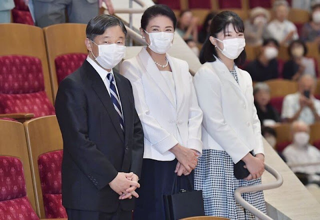 Emperor Naruhito, Empress Masako and Princess Aiko attended a viola concert at Suntory Hall