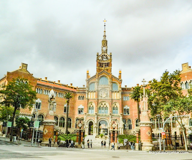 Hospital de la Santa Creu i Sant Pau em Barcelona