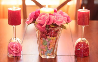 Centerpieces for Valentine's Day