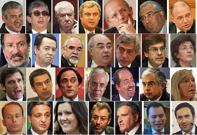 Resultado de imagem para grupo de politicos corruptos portugueses