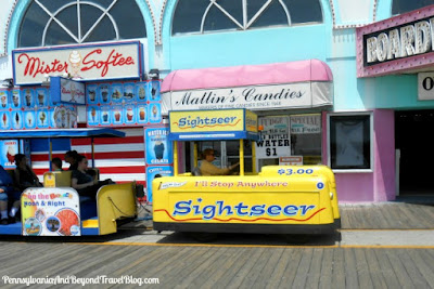Wildwood Boardwalk in New Jersey Sightseer Tram Car