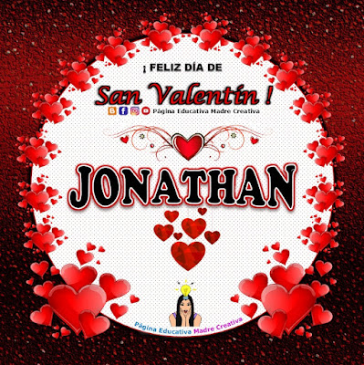 Feliz Día de San Valentín - Nombre Jonathan
