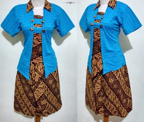  21 model  baju  batik  kutu baru modern untuk wanita 