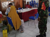 Dosis 1 & 2 Di Desa Tembok Banjaran Telah disuntikan Kepada Warga Melalui Serbuan Vaksinasi Kodim 0712/Tegal 