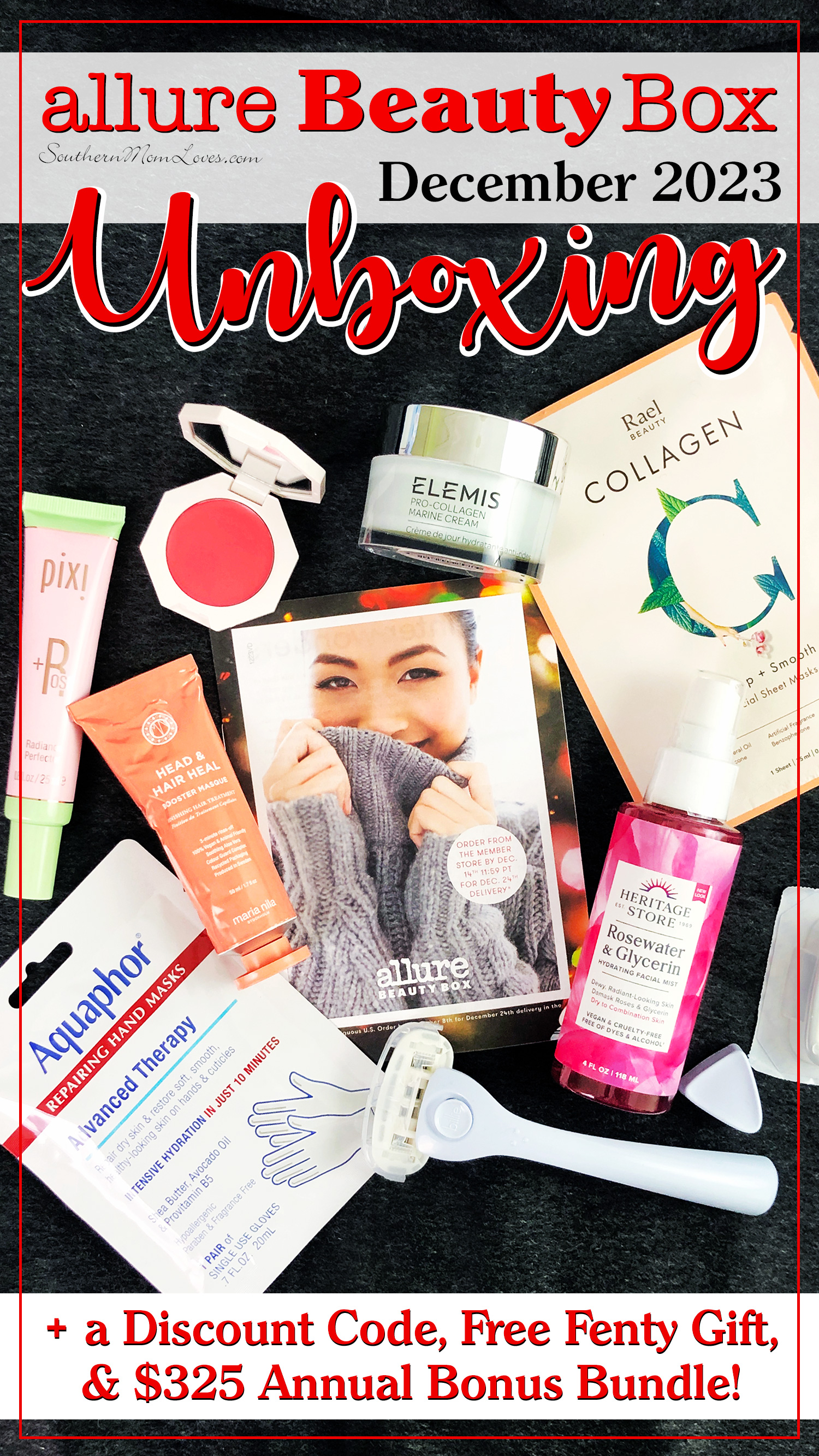 Southern Mom Loves: Allure Beauty Box December 2023 Unboxing + a