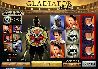 Gladiator Scratch Card
