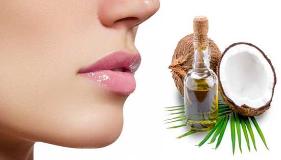 Apply Coconut oil to your lips