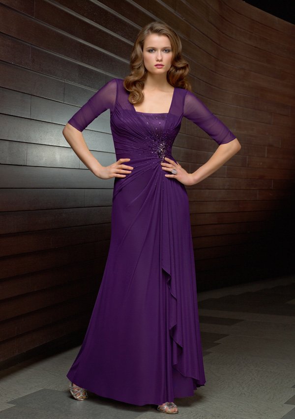 Free-shipping-Mother-of-the-bride-dress-Evening-Dress-Purple-With ...