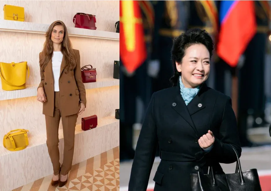 Sophie Hulme Bag Gifited To Peng Liyuan