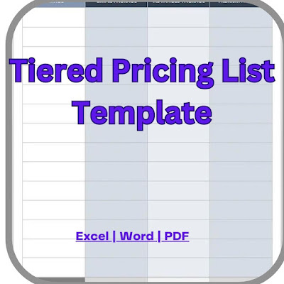 Tiered Pricing List Template