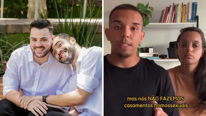 casal homoafetivo denuncia homofobia empresa convite casamento