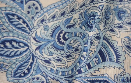 blue paisley