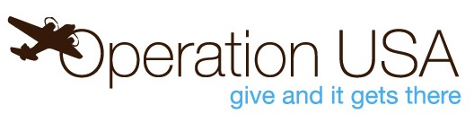 Operation USA: 'Give and It Gets There' logo