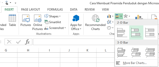 Cara Membuat Piramida Penduduk dengan Microsoft Excel 