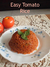 Easy Tomato Rice Recipe @ treatntrick.blogspot.com