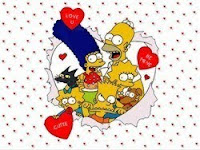 Printable simpson valentines day cards