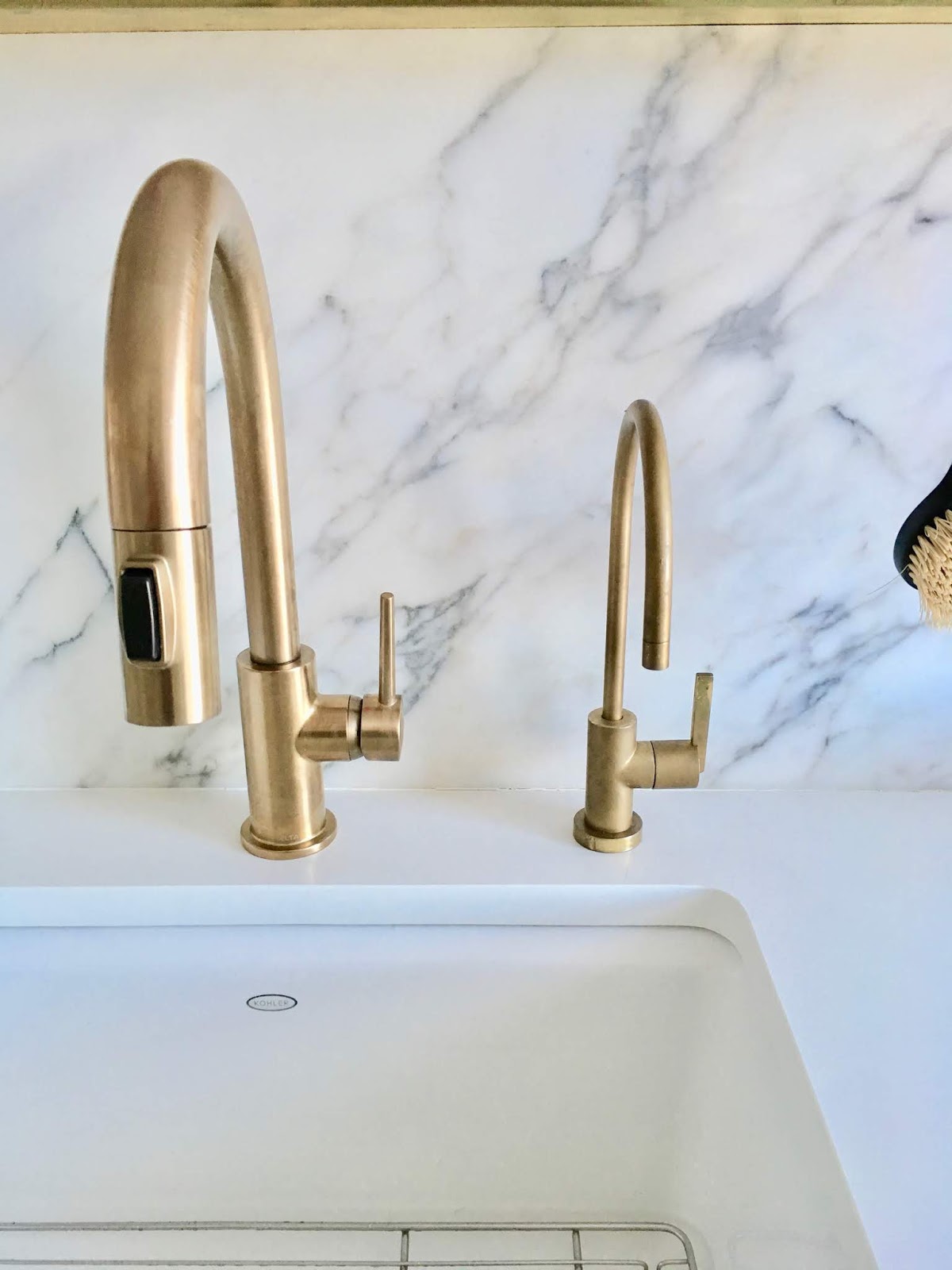 Spray Painted Kitchen Sink Faucet