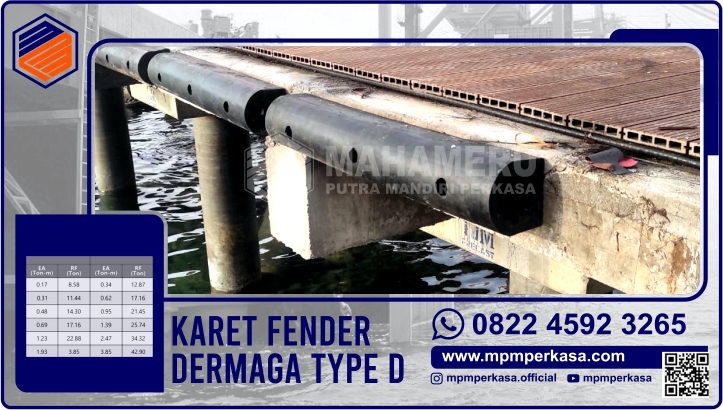 mpmperkasa,karet fender tipe D,rubber fender D,rubber fender type D,karet fender D,