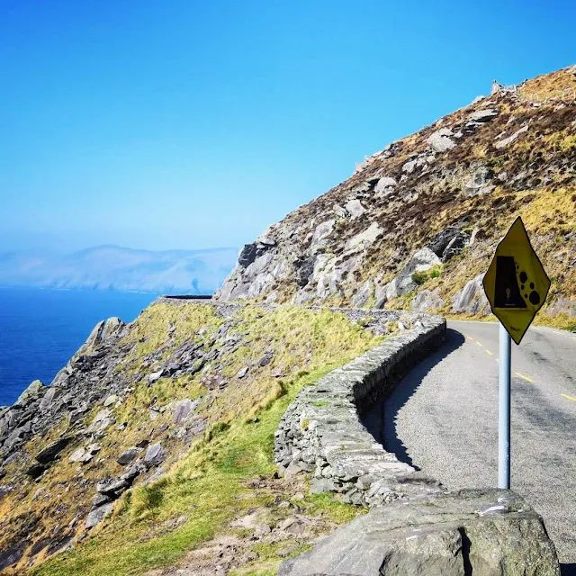 Road around the Dingle Peninsula in Ireland
