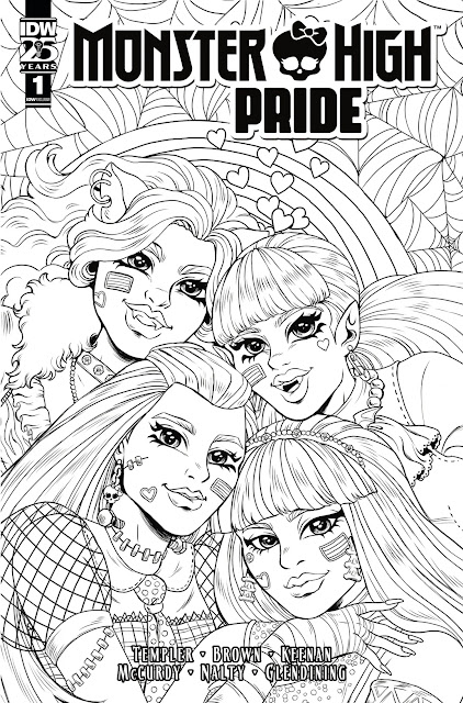Monster High Pride 2024 (Black and White Variant Cover)