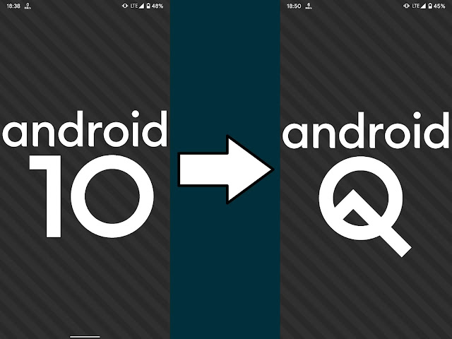 Easter Egg Android 10 menjadi Android Q