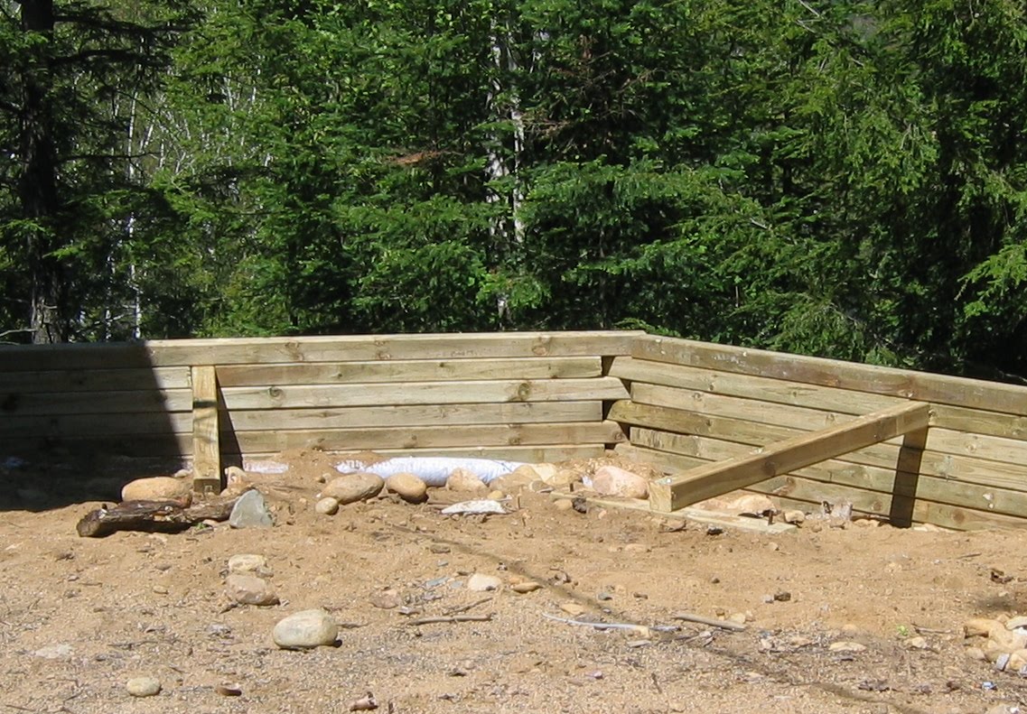 how to build a retaining wall with wood