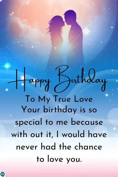 happy birthday to my true love wishes images