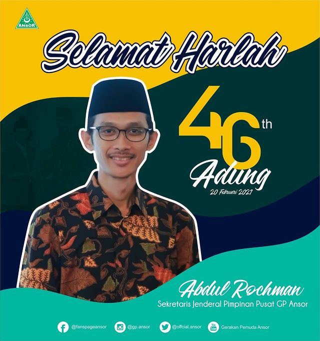 Selamat Harlah Kang Adung, Sekjen GP Ansor