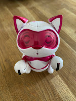 Photo of pink and white Teksta Mini Kitten Robot toy