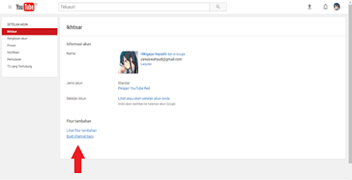 Cara membuat akun youtube