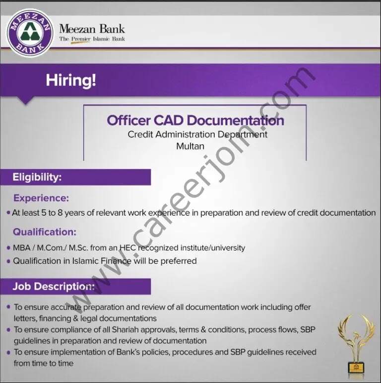 Jobs in Meezan Bank Limited