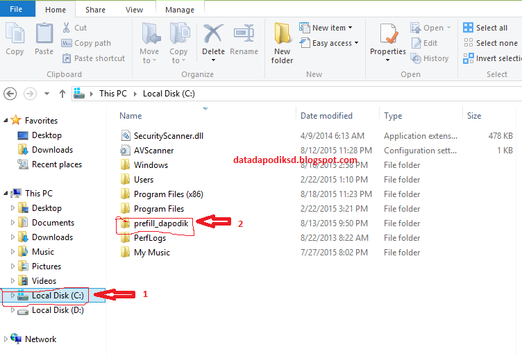 DAPODIK: CARA GENERATE PREFILL PADA DAPODIK
