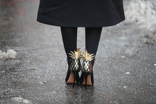 streetstyle, pineapple shoes, fashion week, new york fashion week, nyfw, diy inspiration