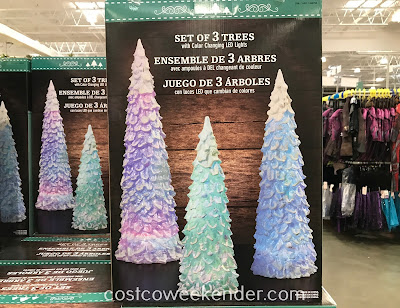 Start your holiday decorating on the right foot with the LED Color Changing Trees