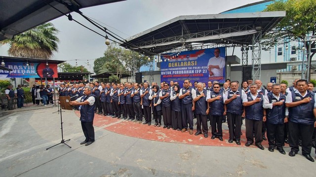 Ratusan Purnawirawan TNI-Polri dan ASN Jabodetabek-Banten Kompak Dukung Anies di Pilpres 2024