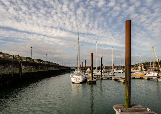 Photo of a mackerel sky on Monday afternoon