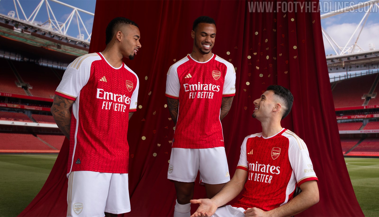 adidas Arsenal 23/24 Home Jersey - Red / White