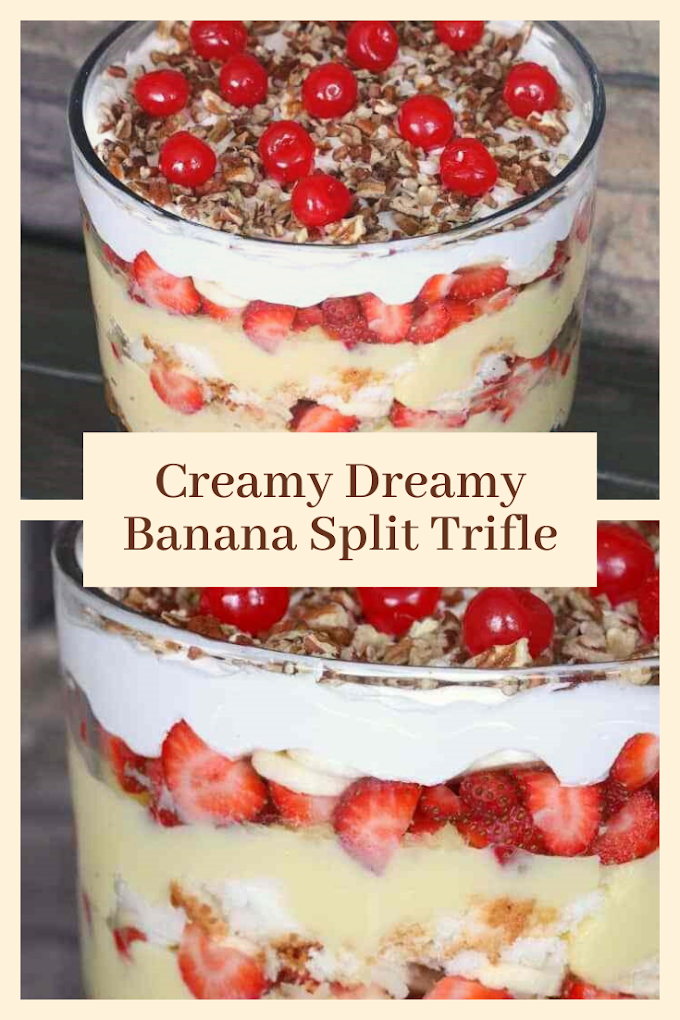 Creamy Dreamy Banana Split Trifle