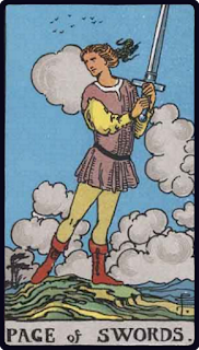 The Page of Swords - Tarot Card from the Rider-Waite Deck